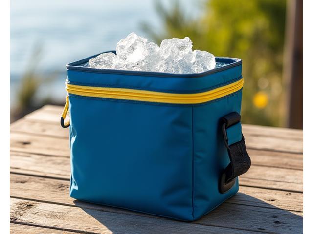 Stylish insulated soft-sided cooler bag with shoulder strap